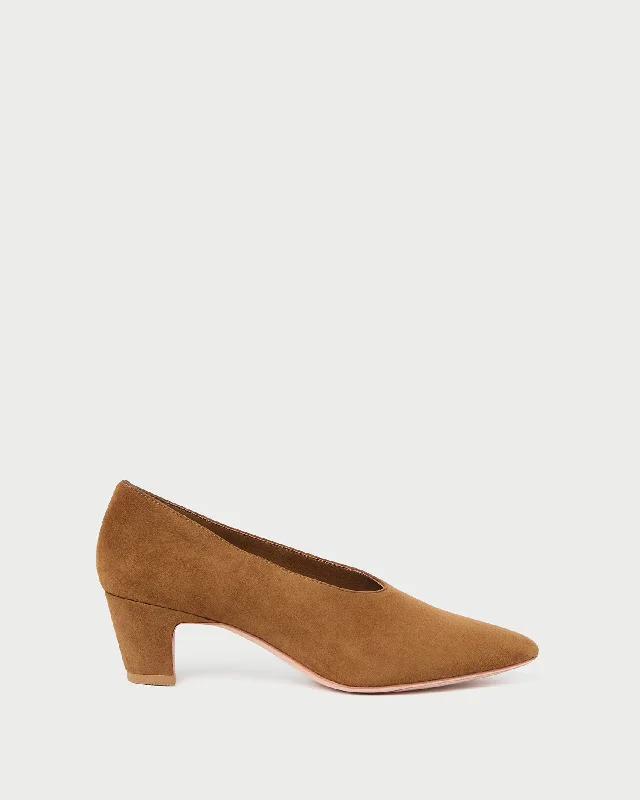 Maeve Cacao Suede Low Pump