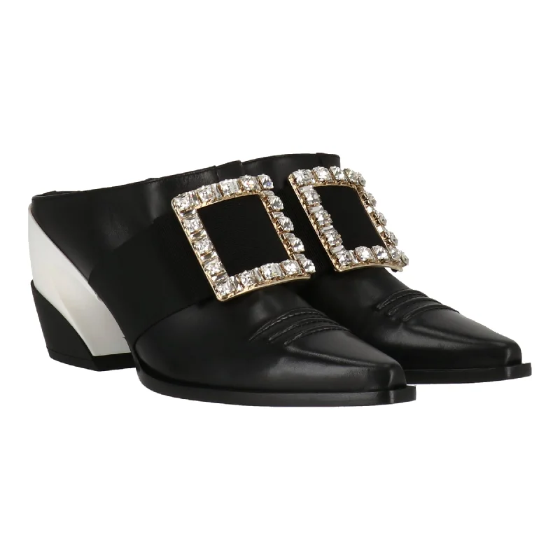 Roger Vivier Womens Black Mule