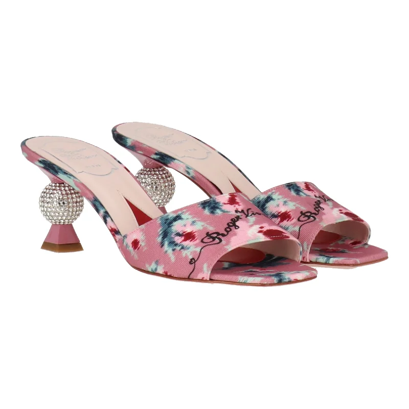 Roger Vivier Womens Light Pink Mule