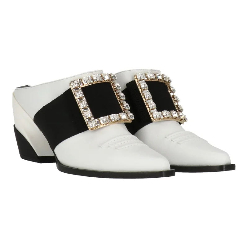 Roger Vivier Womens White Mule