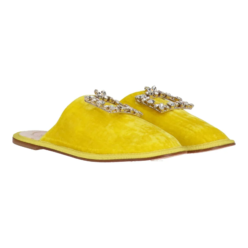 Roger Vivier Womens Yellow Mule