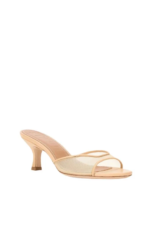 Women's Brigitte Mule In Porcini Mesh