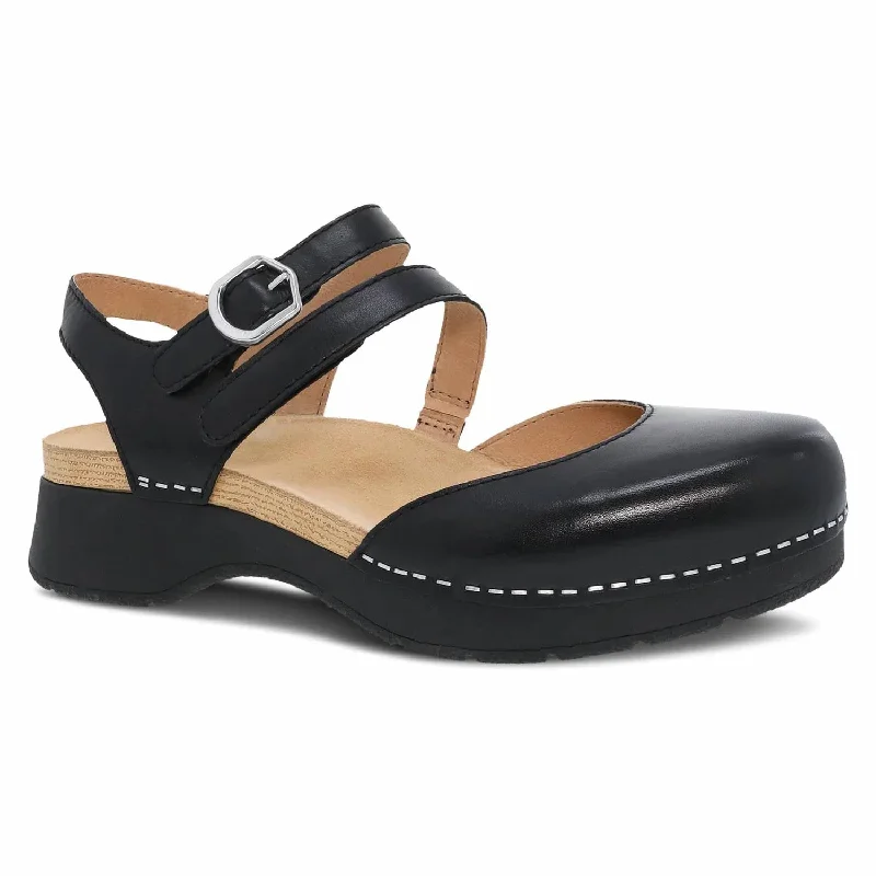 Women's Rissa Platform Cloggy Shoes In Jane In Black